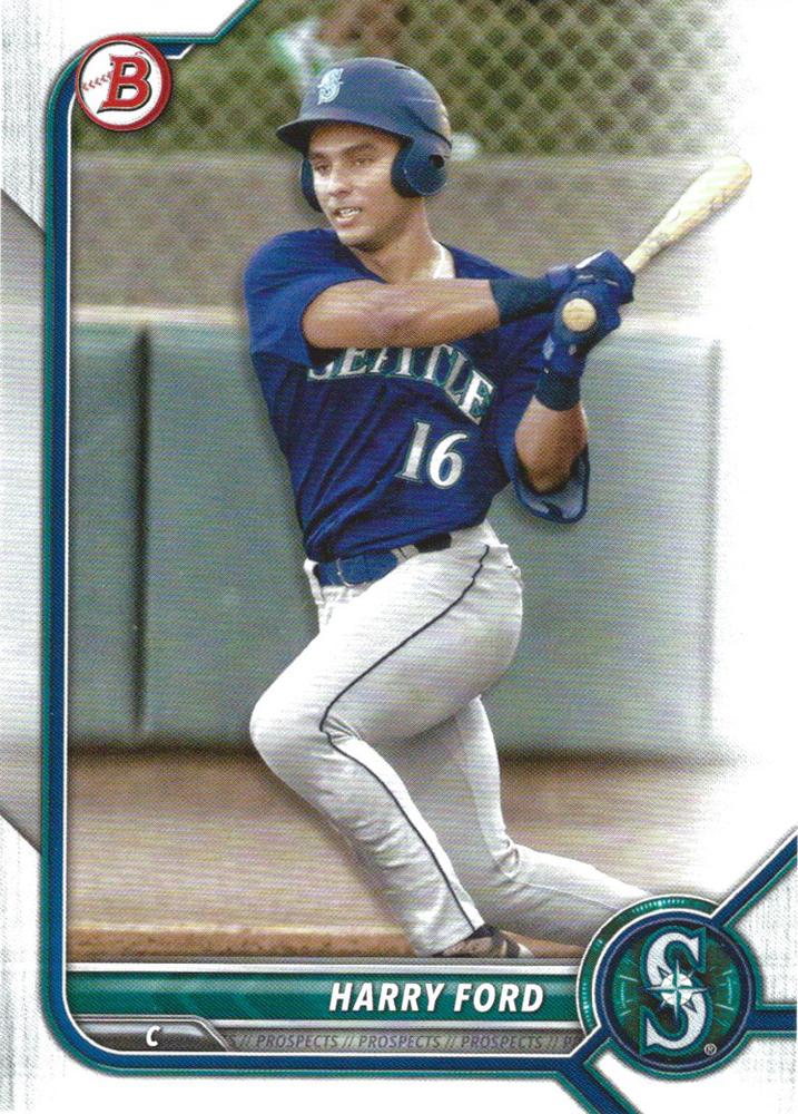 2022 Bowman Prospects Harry Ford BP-78 Seattle Mariners