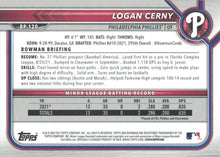 Load image into Gallery viewer, 2022 Bowman Prospects 1st Bowman Logan Cerny FBC BP-120 Philadelphia Phillies
