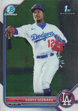 Load image into Gallery viewer, 2022 Bowman Chrome Prospects 1st Bowman Eddys Leonard FBC BCP-57 Los Angeles Dodgers

