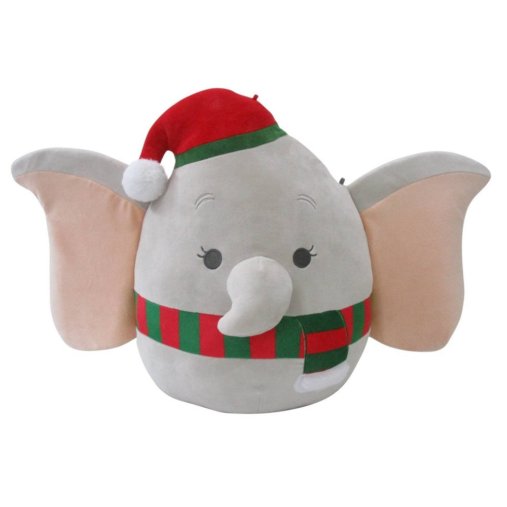 Squishmallows Dumbo with Red Santa Hat 16
