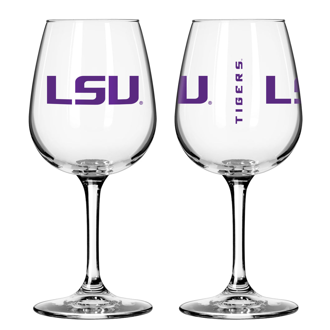 LSU Tigers 12oz Gameday Stemmed Wine Glass