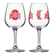 Ohio State Buckeyes 12oz Gameday Stemmed Wine Glass