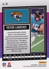 Load image into Gallery viewer, 2022 Panini Score Base Trevor Lawrence #20 Jacksonville Jaguars
