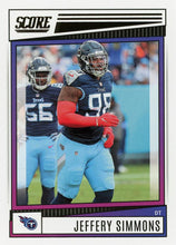 Load image into Gallery viewer, 2022 Panini Score Base Jeffery Simmons #34 Tennessee Titans
