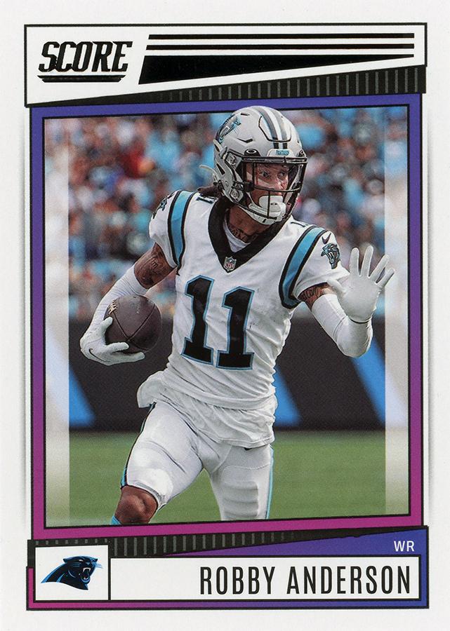 2022 Panini Score Base Robbie Anderson #46 Carolina Panthers