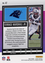 Load image into Gallery viewer, 2022 Panini Score Base Terrace Marshall Jr. #47 Carolina Panthers
