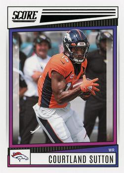 2022 Panini Score Base Courtland Sutton #74 Denver Broncos