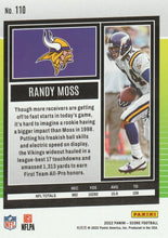 Load image into Gallery viewer, 2022 Panini Score Base Randy Moss #110 Minnesota Vikings
