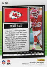 Load image into Gallery viewer, 2022 Panini Score Base Dante Hall #121 Kansas City Chiefs
