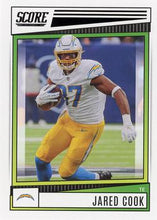 Load image into Gallery viewer, 2022 Panini Score Base Jared Cook #135 Los Angeles Chargers
