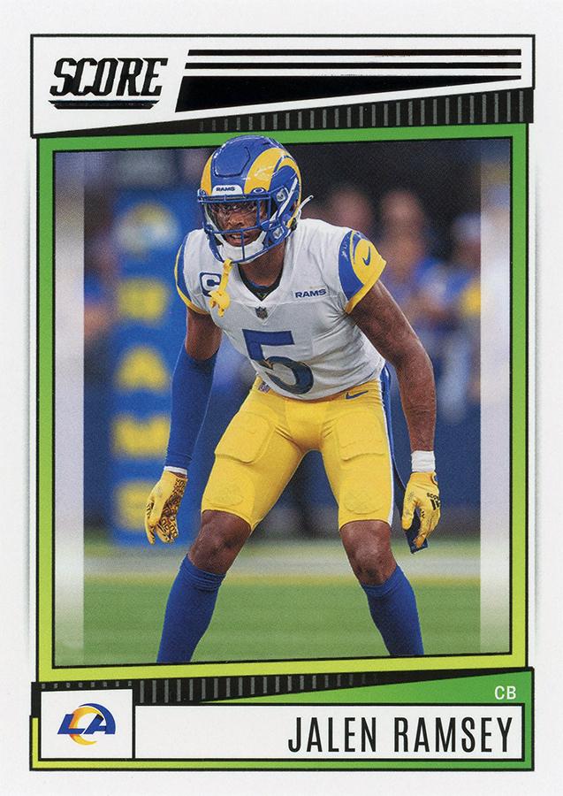 2022 Panini Score Base Jalen Ramsey #159 Los Angeles Rams