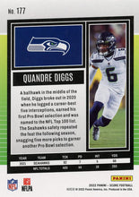 Load image into Gallery viewer, 2022 Panini Score Base Quandre Diggs #177 Seattle Seahawks
