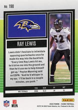 Load image into Gallery viewer, 2022 Panini Score Base Ray Lewis #190 Baltimore Ravens
