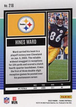 Load image into Gallery viewer, 2022 Panini Score Base Hines Ward #218 Pittsburgh Steelers
