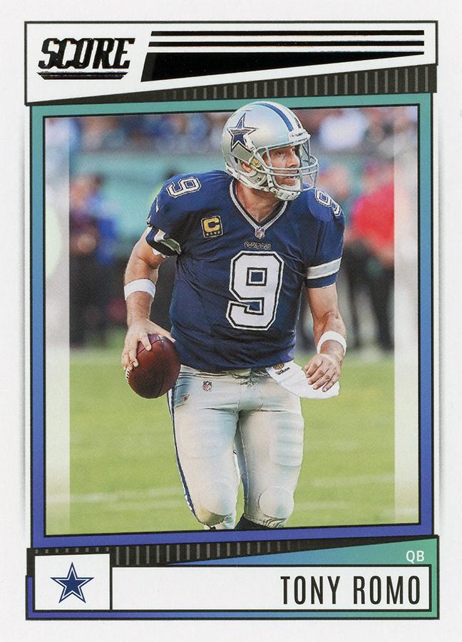 2022 Panini Score Base Tony Romo #229 Dallas Cowboys