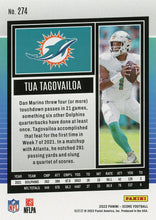 Load image into Gallery viewer, 2022 Panini Score Base Tua Tagovailoa #274 Miami Dolphins
