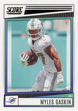Load image into Gallery viewer, 2022 Panini Score Base Myles Gaskin #275 Miami Dolphins
