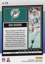 Load image into Gallery viewer, 2022 Panini Score Base Dan Marino #278 Miami Dolphins
