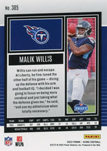 Load image into Gallery viewer, 2022 Panini Score Rookies Malik Willis RC #305 Tennessee Titans
