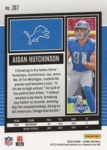 Load image into Gallery viewer, 2022 Panini Score Rookies Aidan Hutchinson RC #307 Detroit Lions
