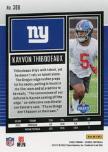 Load image into Gallery viewer, 2022 Panini Score Rookies Kayvon Thibodeaux RC #308 New York Giants
