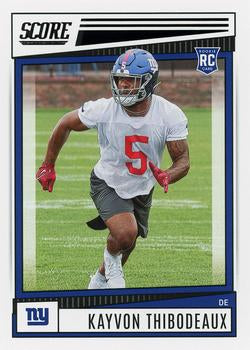 2022 Panini Score Rookies Kayvon Thibodeaux RC #308 New York Giants