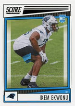 Load image into Gallery viewer, 2022 Panini Score Rookies Ikem Ekwonu RC #322 Carolina Panthers
