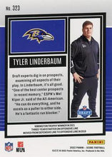 Load image into Gallery viewer, 2022 Panini Score Rookies Tyler Linderbaum RC #323 Baltimore Ravens
