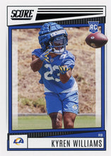Load image into Gallery viewer, 2022 Panini Score Rookies Kyren Williams RC #332 Los Angeles Rams
