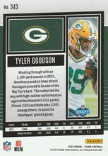 Load image into Gallery viewer, 2022 Panini Score Rookies Tyler Goodson RC #343 Green Bay Packers
