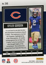 Load image into Gallery viewer, 2022 Panini Score Rookies Kyler Gordon RC #349 Chicago Bears
