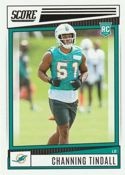 2022 Panini Score Rookies Channing Tindall RC #355 Miami Dolphins