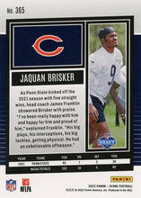 Load image into Gallery viewer, 2022 Panini Score Rookies Jaquan Brisker RC #365 Chicago Bears
