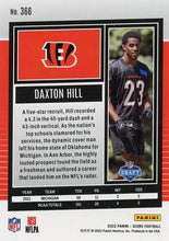 Load image into Gallery viewer, 2022 Panini Score Rookies Daxton Hill RC #366 Cincinnati Bengals
