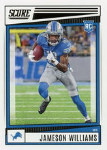 Load image into Gallery viewer, 2022 Panini Score Rookies Jameson Williams RC #377 Detroit Lions
