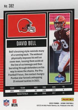 تحميل الصورة إلى عارض المعرض، 2022 Panini Score Rookies David Bell RC #382 Cleveland Browns
