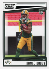 Load image into Gallery viewer, 2022 Panini Score Rookies Romeo Doubs RC #389 Green Bay Packers
