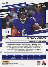 Load image into Gallery viewer, 2022 Panini Prestige Base Patrick Queen #26 Baltimore Ravens
