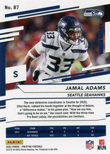 Load image into Gallery viewer, 2022 Panini Prestige Base Jamal Adams #87 Seattle Seahawks
