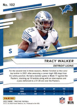 Load image into Gallery viewer, 2022 Panini Prestige Base Tracy Walker #102 Detroit Lions
