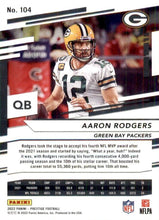 Load image into Gallery viewer, 2022 Panini Prestige Base Aaron Rodgers #104 Green Bay Packers
