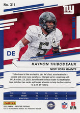 Load image into Gallery viewer, 2022 Panini Prestige Rookies Kayvon Thibodeaux RC #311 New York Giants
