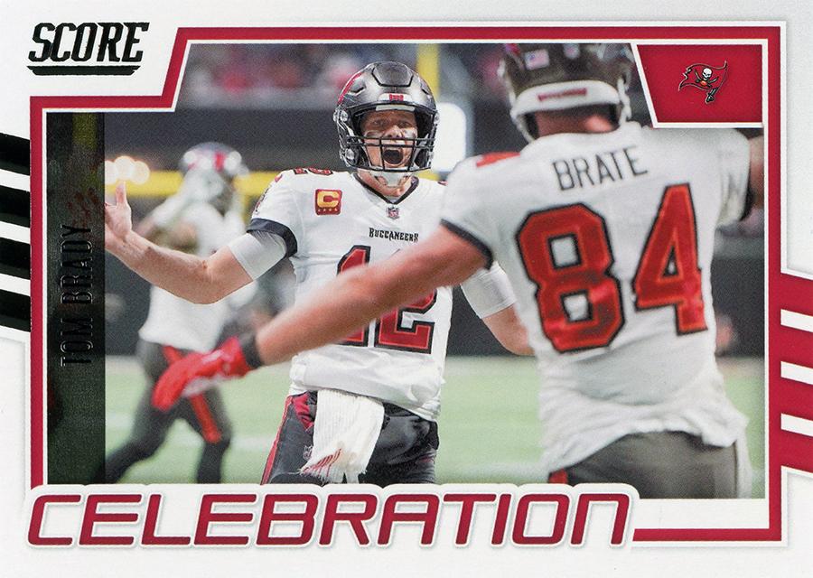 2022 Panini Score Celebration Tom Brady C-TB Tampa Bay Buccaneers