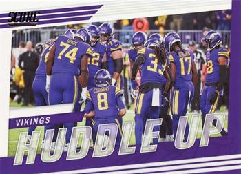 2022 Panini Score Huddle Up Purple Minnesota Vikings HU-MIN Minnesota Vikings