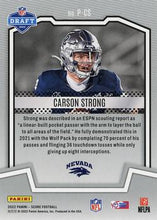 Load image into Gallery viewer, 2022 Panini Score Protential Carson Strong P-CS Nevada Wolf Pack
