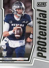 Load image into Gallery viewer, 2022 Panini Score Protential Carson Strong P-CS Nevada Wolf Pack
