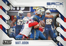 Load image into Gallery viewer, 2022 Panini Score Sack Attack Matt Judon SA-MJ New England Patriots
