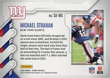 Load image into Gallery viewer, 2022 Panini Score Sack Attack Michael Strahan SA-MS New York Giants
