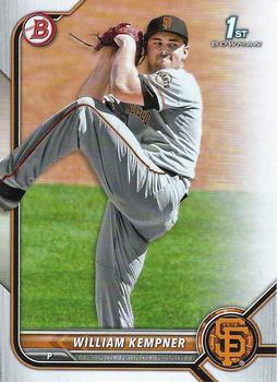 2022 Bowman Draft William Kempner FBC 1st Bowman BD-3 San Francisco Giants