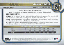 Load image into Gallery viewer, 2022 Bowman Draft Gavin Cross FBC 1st Bowman BD-6 Kansas City Royals
